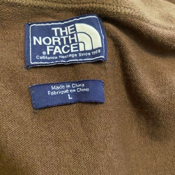 The North Face Brown 1/4 zip sweater, size L - Picture 4 of 4